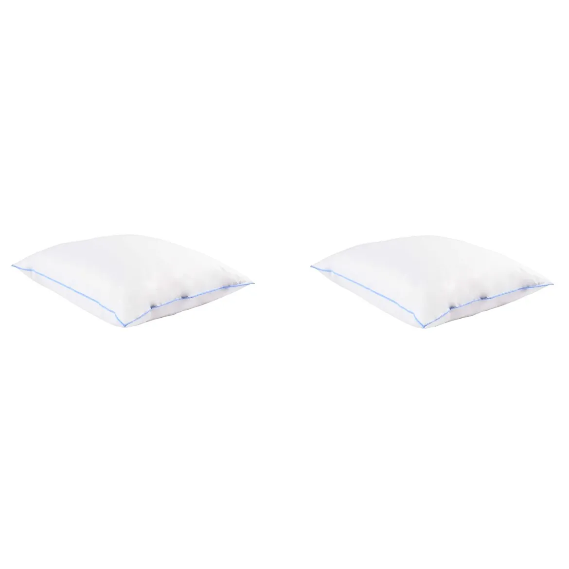 Lot de 2 oreillers moelleux duvet de canard anti-allergènes Someo