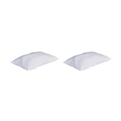 Lot de 2 oreillers recyclés moelleux enveloppe microfibre