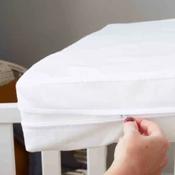 Lot de 2 protège matelas bébé Allergostop sans traitement
