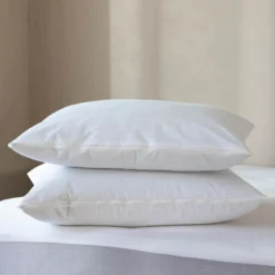 Lot de 2 protège oreillers molleton imperméable 100% coton bio - SOMEO