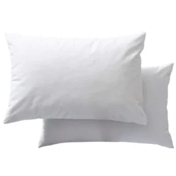 Lot de 2 protège oreillers molleton imperméable 100% coton bio - SOMEO