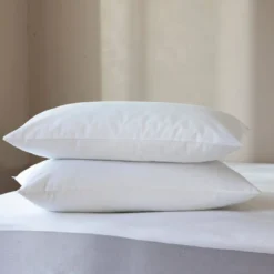 Lot de 2 protège oreillers molleton imperméable 100% coton bio - SOMEO
