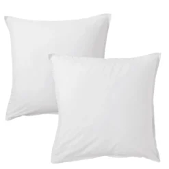 Lot de 2 taies d'oreiller coton lavé - SOMEO