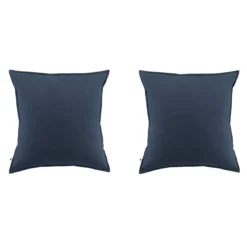 Lot de 2 taies d'oreiller flanelle marine