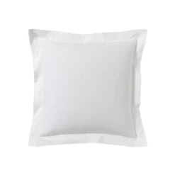 Lot de 2 taies d'oreillers blanc 100% coton biologique