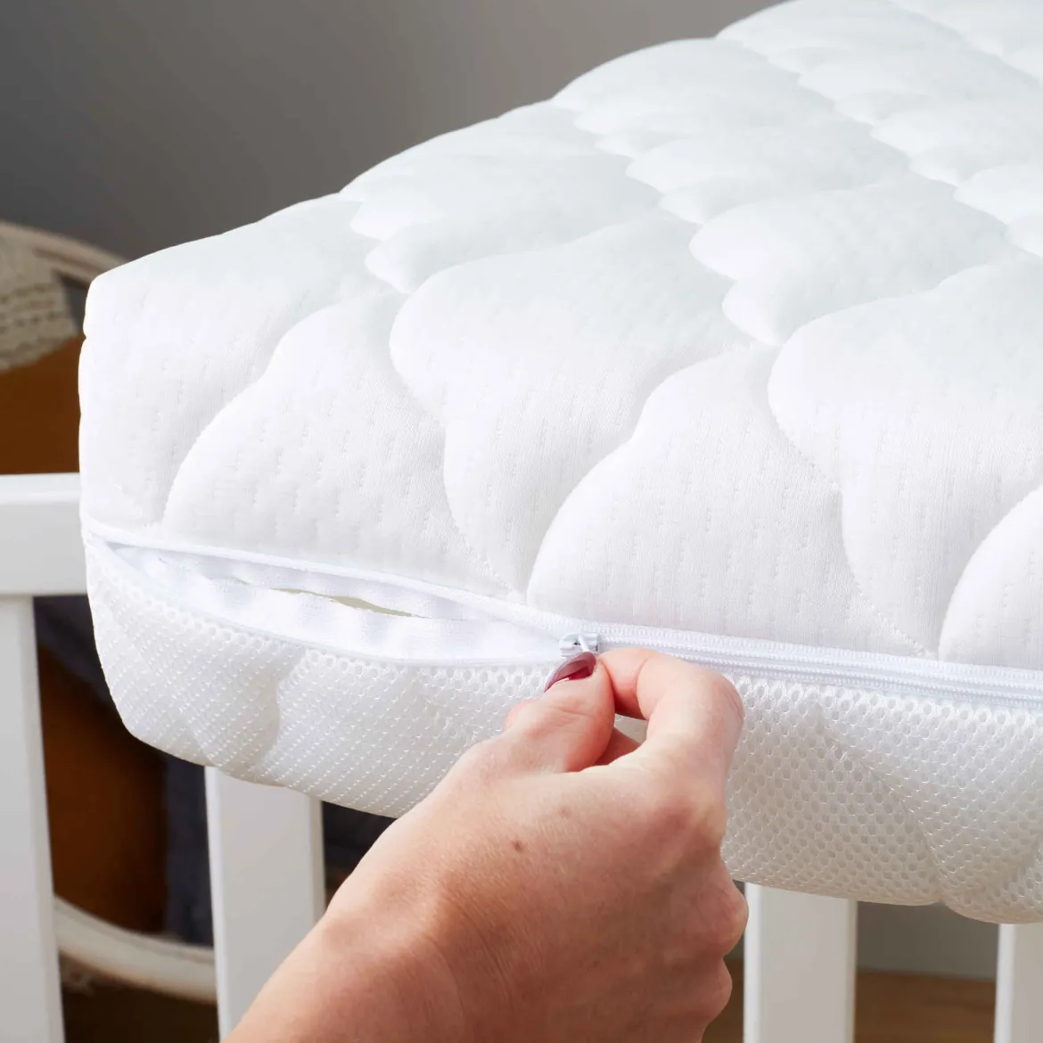 Matelas bébé déhoussable faces été / hiver PARFAIT