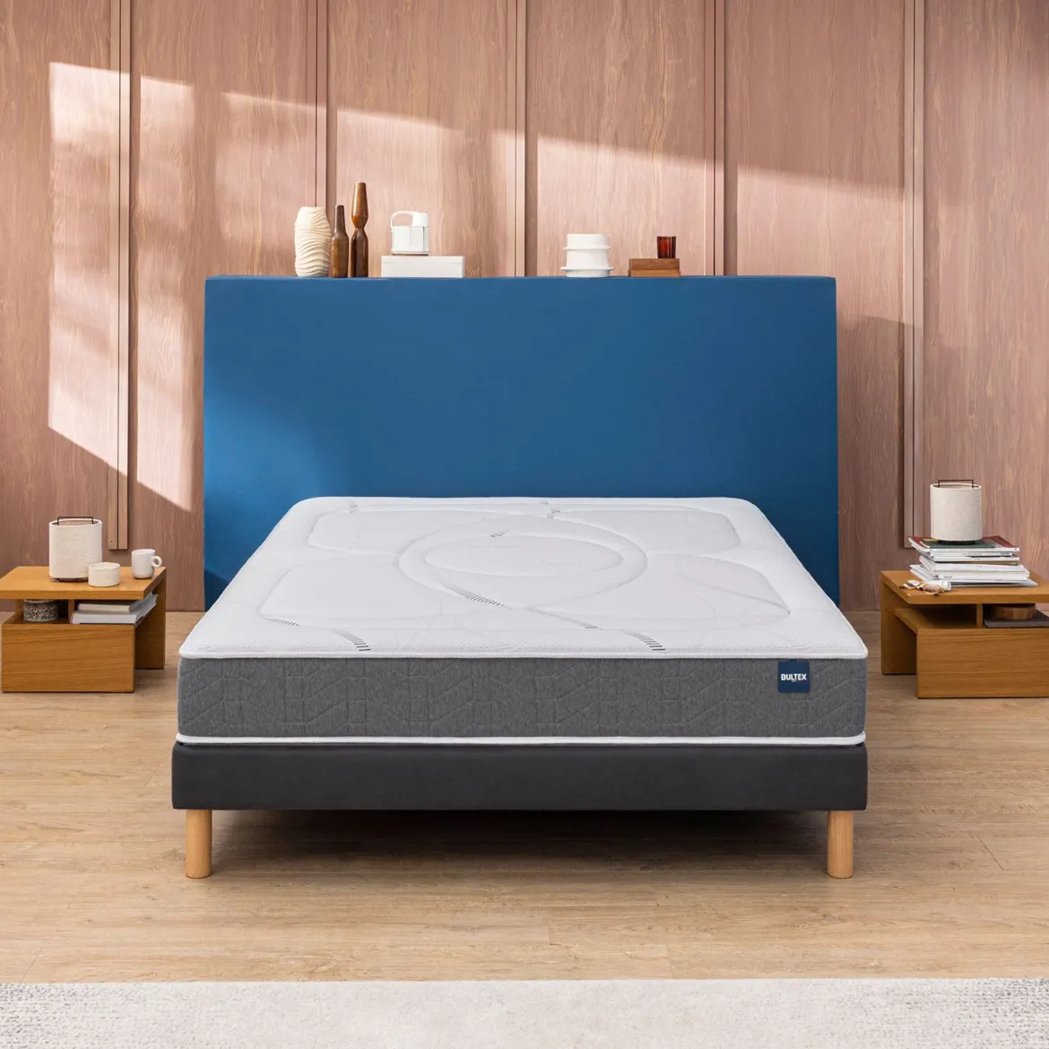 Matelas Bultex nano, mémoire de forme, coton et laine Recovery