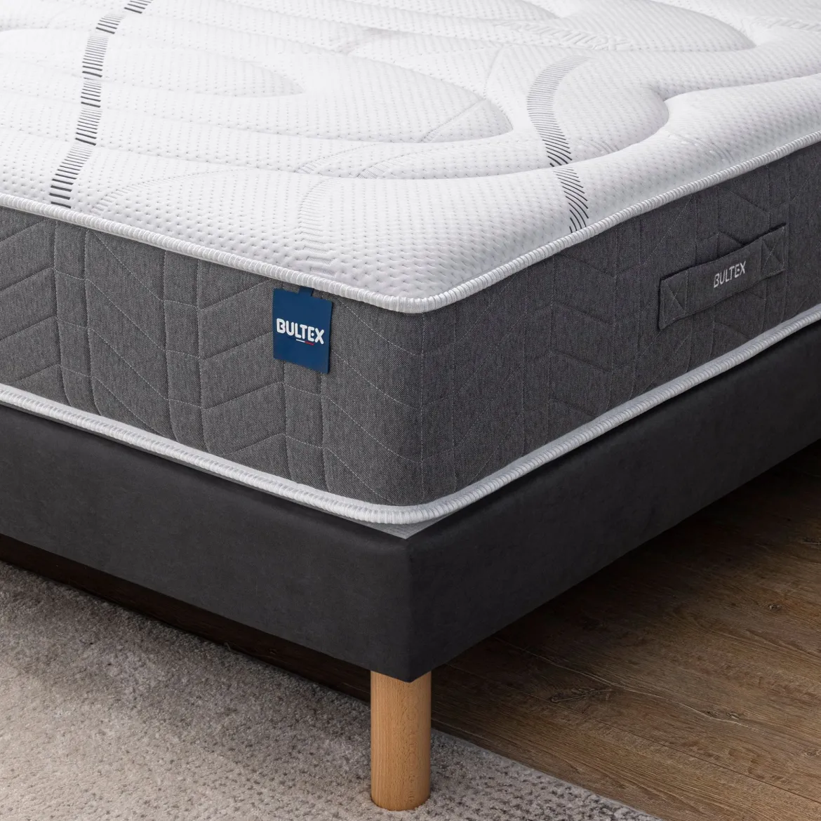 Matelas Bultex nano, mousse Bodysoft, coton et laine Ultimum