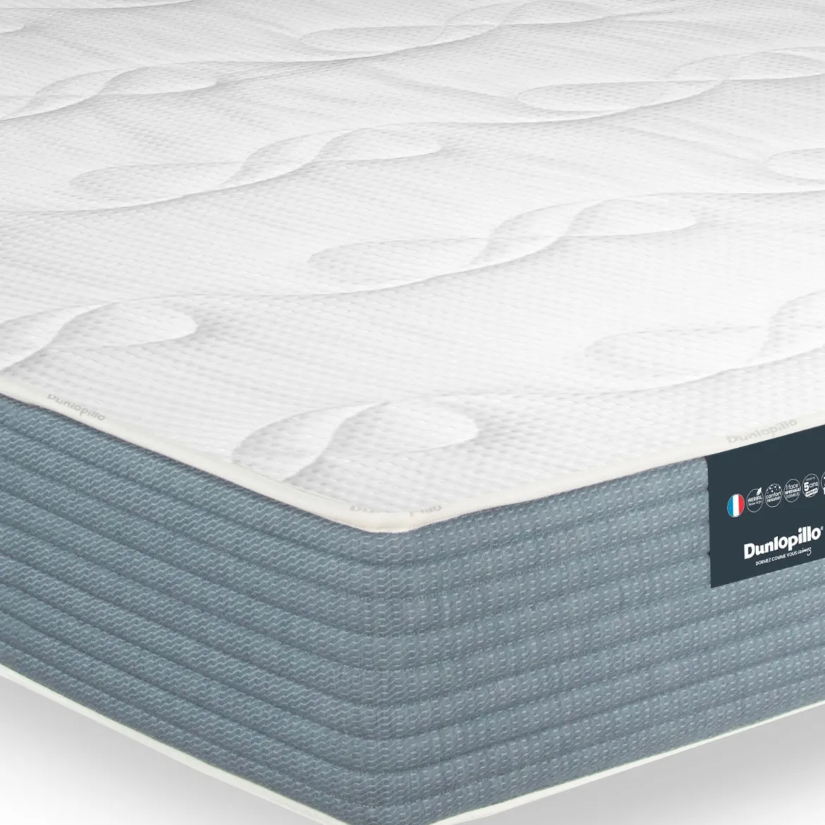 Matelas Dunlopillo en mousse Aerial® 2.0 Ferme - COQUELICOT 2