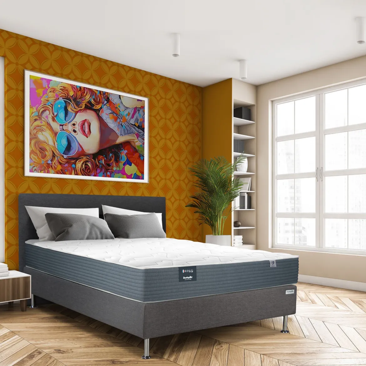 Matelas Dunlopillo en ressorts ensachés 26 cm - IRIS 2