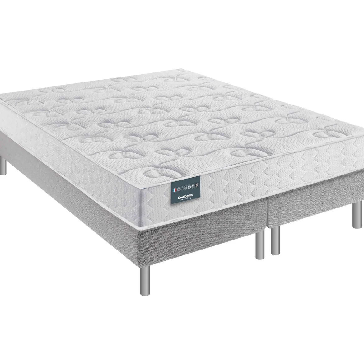 Matelas Dunlopillo 100% latex ferme 7 zones 20cm DAHLIA