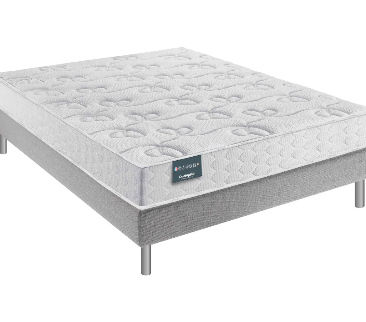 Matelas Dunlopillo 100% latex ferme 7 zones 20cm DAHLIA