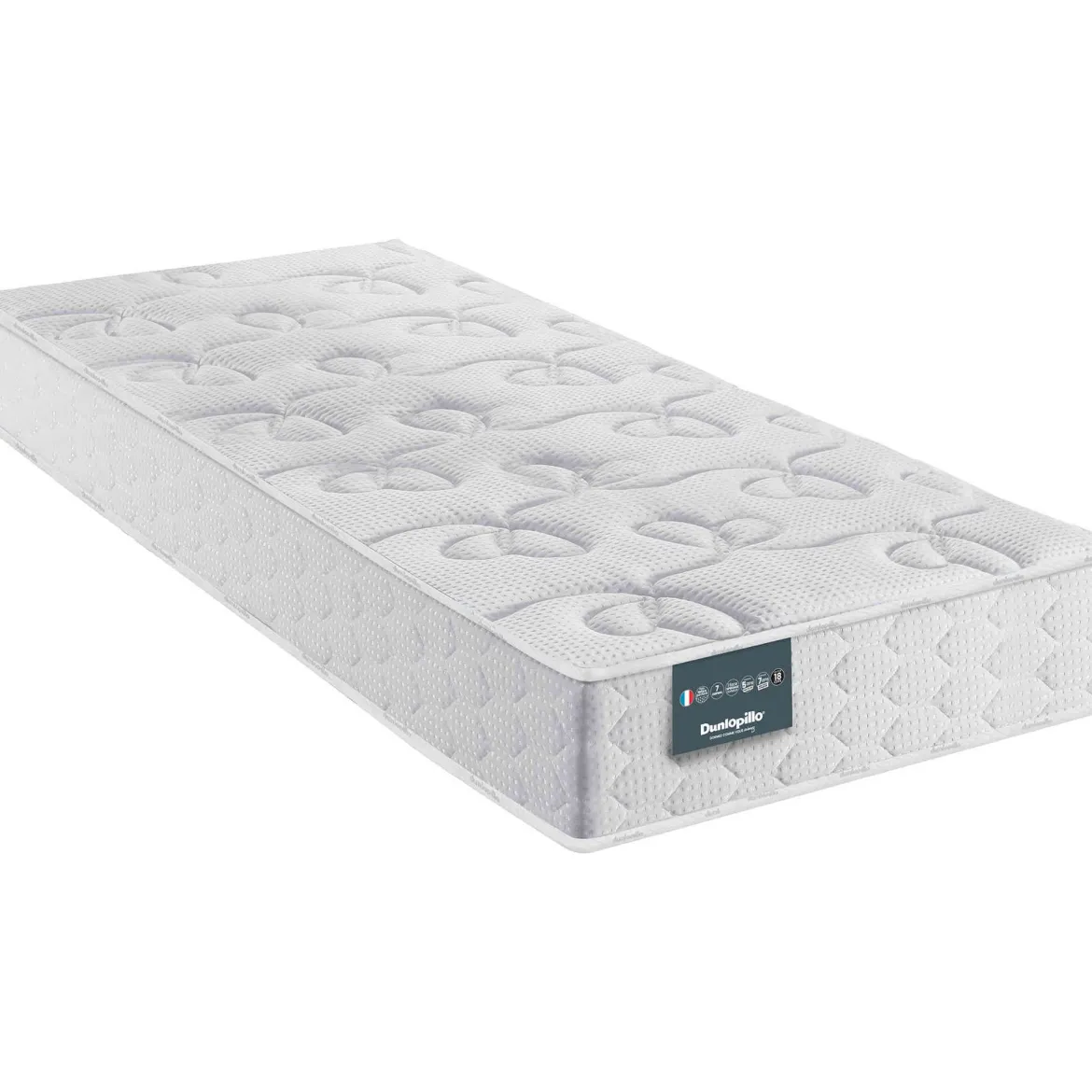 Matelas Dunlopillo 100% latex 7 zones 18cm LAVANDE