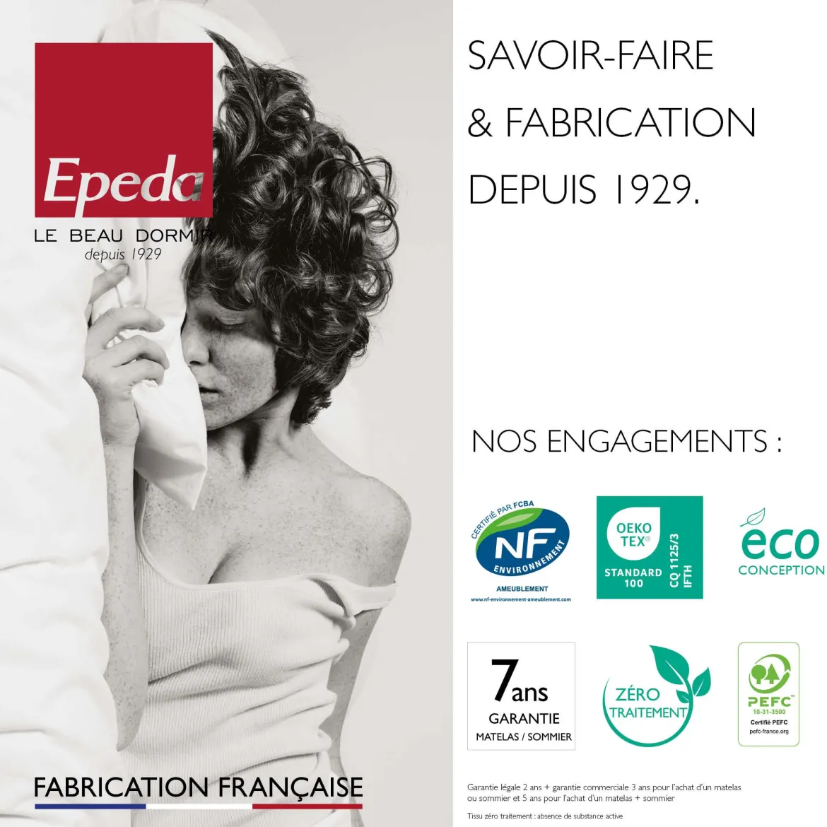 Matelas Epeda ressorts ensachés et mémoire de forme Destination