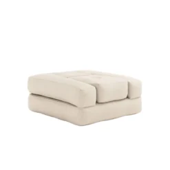 Matelas futon et pouf 2 en 1 CUBE 90x190