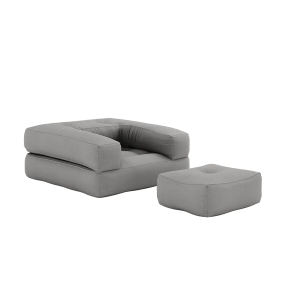 Matelas futon et pouf 2 en 1 CUBE 90x190
