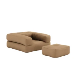 Matelas futon et pouf 2 en 1 CUBE 90x190