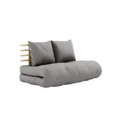 Matelas futon et tête de lit bois massif naturel SHIN SANO 140x200