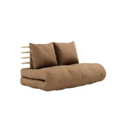 Matelas futon et tête de lit bois massif naturel SHIN SANO 140x200