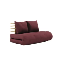 Matelas futon et tête de lit bois massif naturel SHIN SANO 140x200