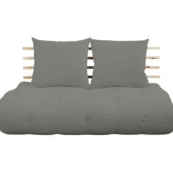 Matelas futon et tête de lit bois massif naturel SHIN SANO 140x200