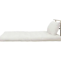 Matelas futon et tête de lit bois massif naturel SHIN SANO 140x200