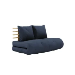 Matelas futon et tête de lit bois massif naturel SHIN SANO 140x200
