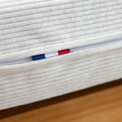 Matelas futon latex ferme tissu velours côtelé - Terre de Nuit