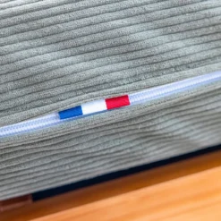 Matelas futon mémoire de forme ferme tissu velours côtelé - Terre de Nuit