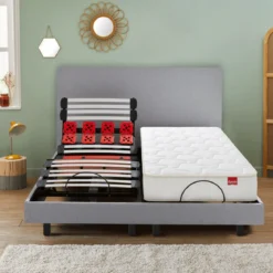 Matelas lit électrique en ressorts ensachés Epeda Balade