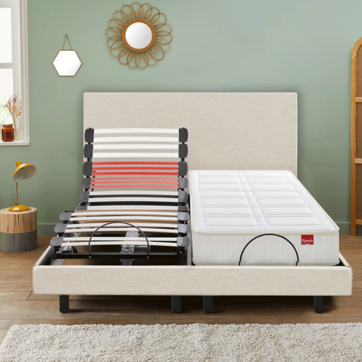 Matelas pour lit électrique en ressorts ensachés Balade - Epeda