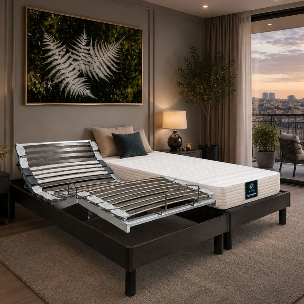 Matelas pour lit électrique latex ferme Dunlopillo Hortense 2