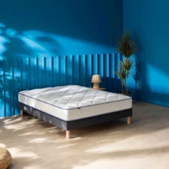 Matelas ressorts ensachés + mousse mémoire Merinos SWEETY