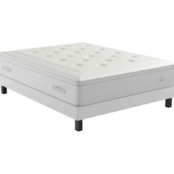 Matelas Simmons ressorts ensachés + mousse mémoire grand confort 33cm SW6