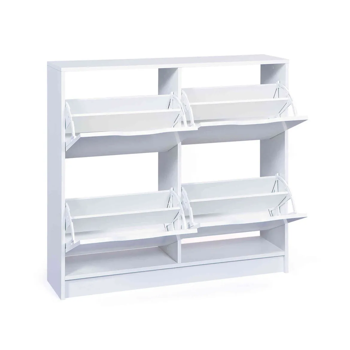 Meuble à chaussures 4 abattants en bois - MC12026