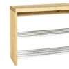 Meuble à chaussures avec banc en bois imitation chêne - MC15038