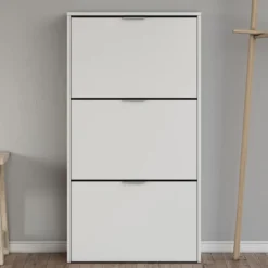 Meuble à chaussures avec 3 portes, capacité 18 paires - MC81011
