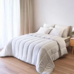 Pack couette chaude hiver et oreiller anti-acariens et anti-bactériens