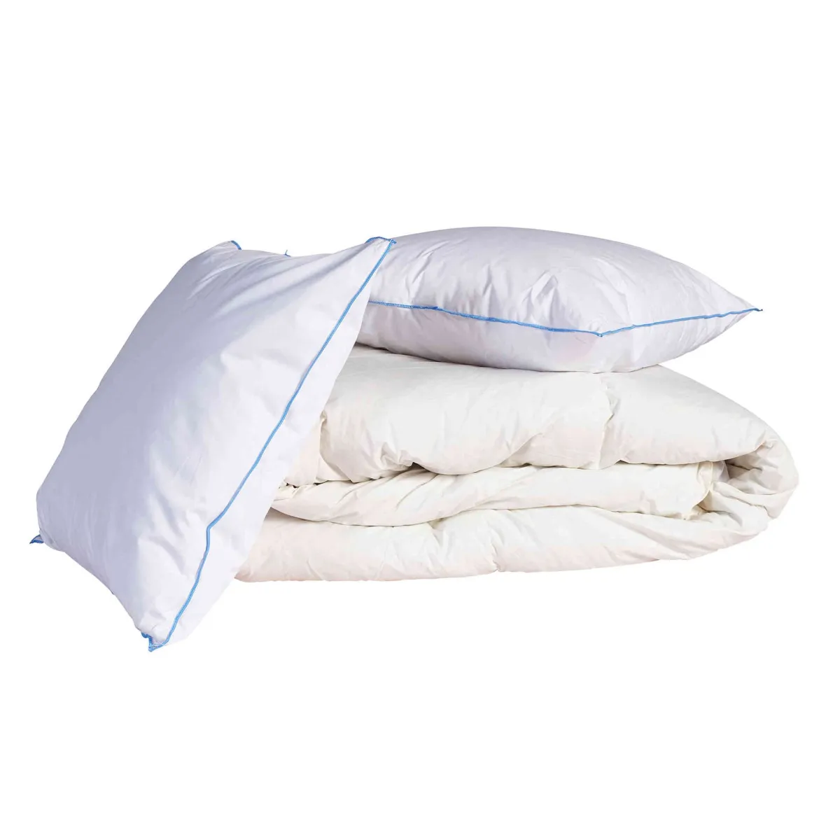 Pack couette confort et oreiller 30% duvet de canard anti-allergènes Someo