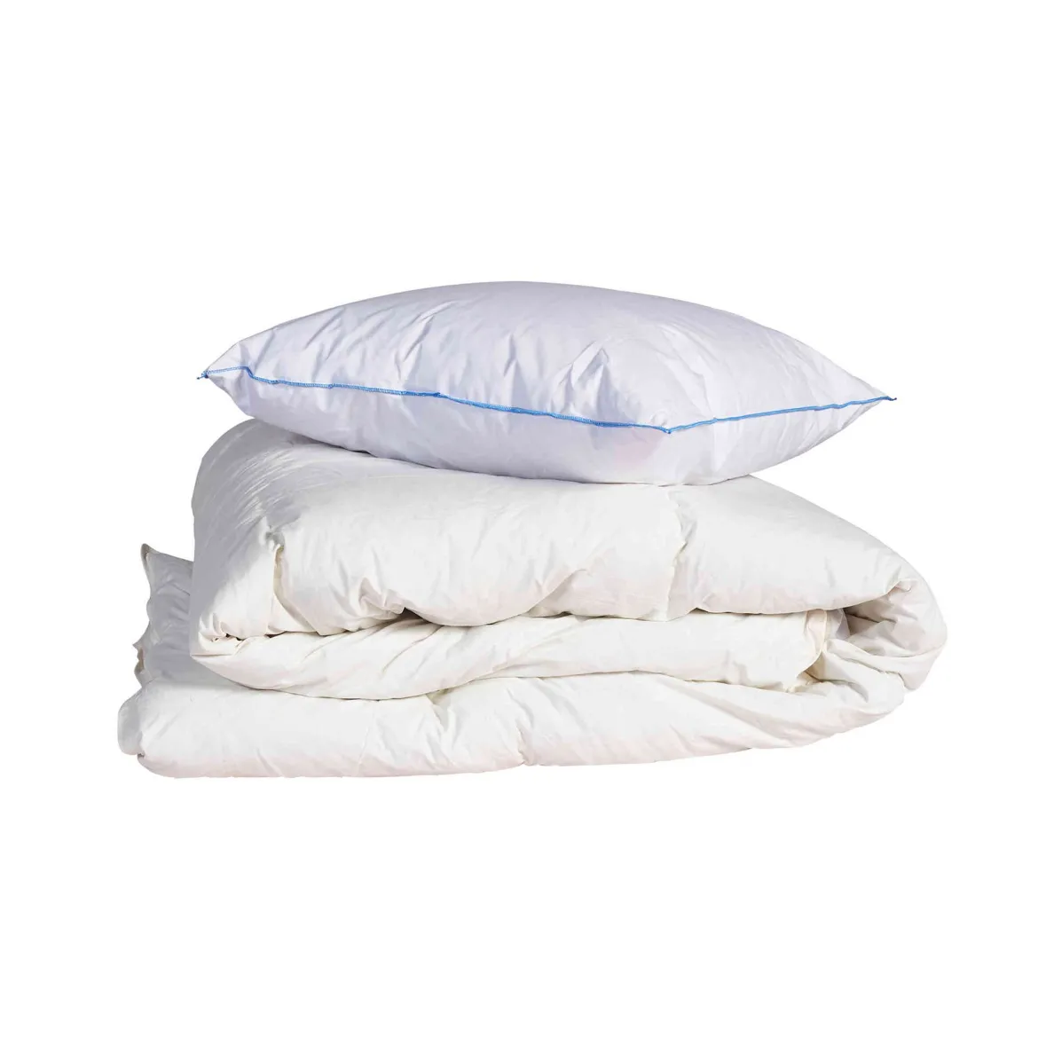 Pack couette confort et oreiller 30% duvet de canard anti-allergènes Someo