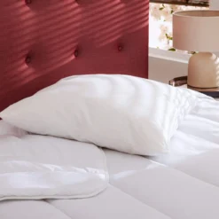 Pack couette hiver 550g et oreiller éco naturel moelleux 60x60