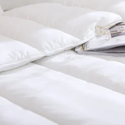 Pack couette hiver 550g et oreiller éco naturel moelleux 60x60