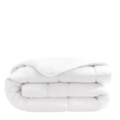 Pack couette mi-saison 350g et oreiller éco naturel moelleux enveloppe coton bio Someo