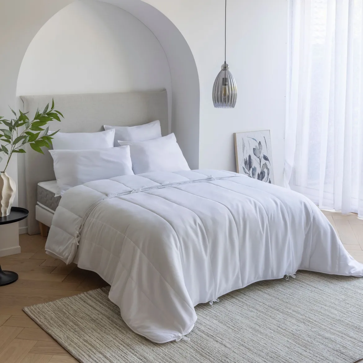 Pack couette 4 saisons et oreiller moelleux - Someo