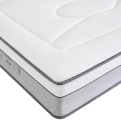 Pack matelas hybride Bultex Restore + 2 oreillers 60x60 cm Bultex Memo 3-en-1 offerts