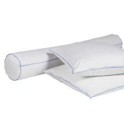 Pack oreiller et traversin moelleux/ferme duvet de canard anti-allergènes Someo