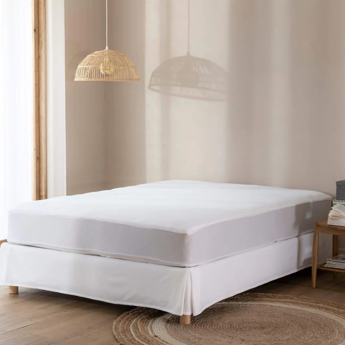 Pack protège matelas et protège oreillers bouclette imperméable