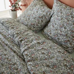 Parure de lit coton imprimé floral