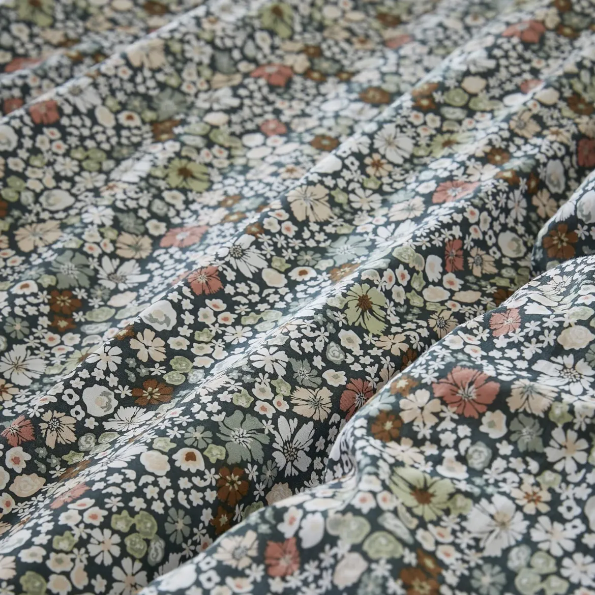 Parure de lit coton imprimé floral