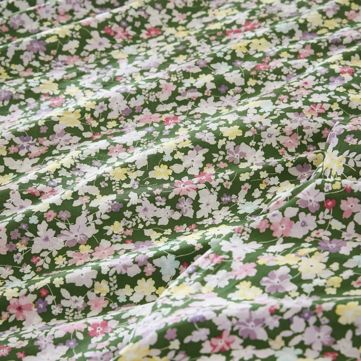 Parure de lit coton imprimé floral